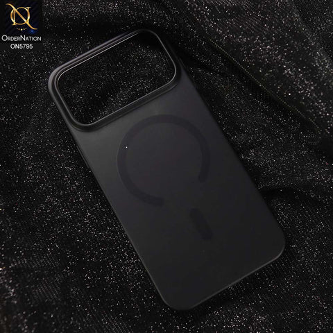 iPhone 17 Pro Max Cover - Black - New Classic Anti-Slip Optimal Grip Semi Transparent Case With Aluminuim Alloy Lens Proetction