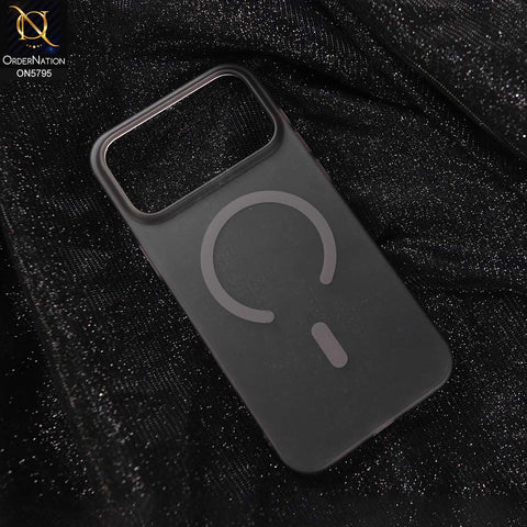 iPhone 17 Pro Max Cover - Gray - New Classic Anti-Slip Optimal Grip Semi Transparent Case With Aluminuim Alloy Lens Proetction