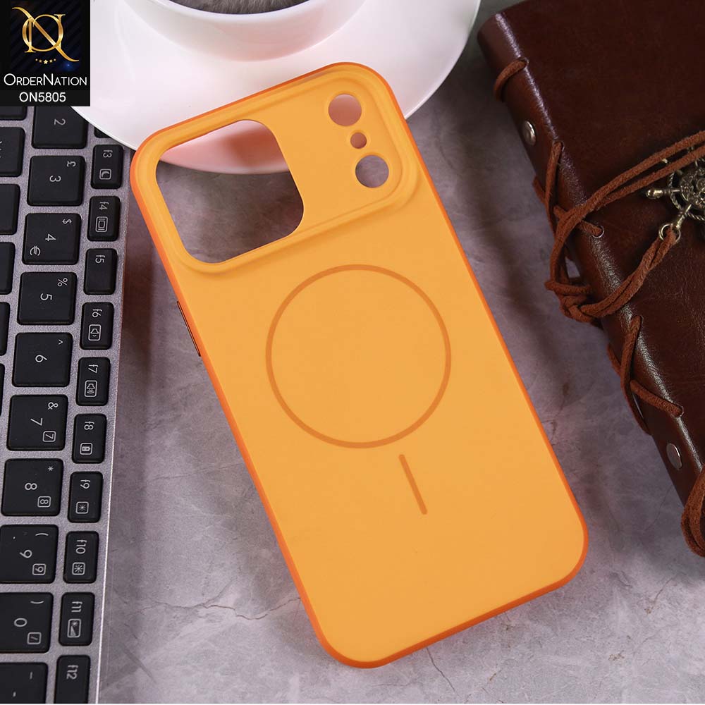 iPhone 17 Pro Max Cover - Orange -  New J-Case Premium Tpu Case With MagSafe