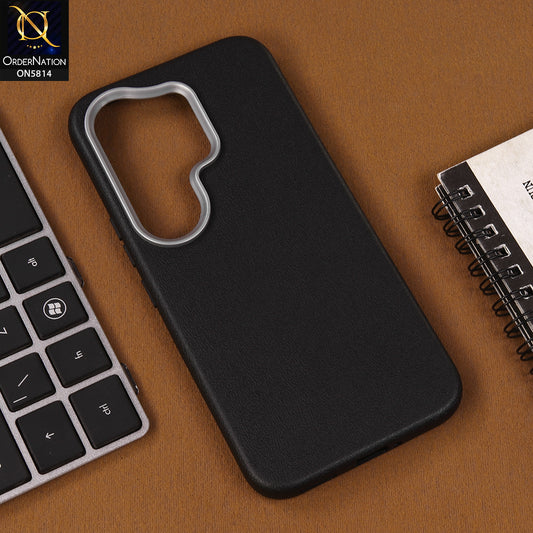 Tecno Camon 50 Pro 4G Cover - Black - New Premium Soft TPU Leather Texture Slim Case