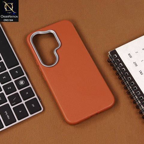 Tecno Camon 50 4G Cover - Brown - New Premium Soft TPU Leather Texture Slim Case