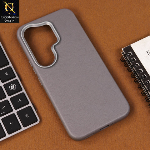 Tecno Camon 50 4G Cover - Gray - New Premium Soft TPU Leather Texture Slim Case