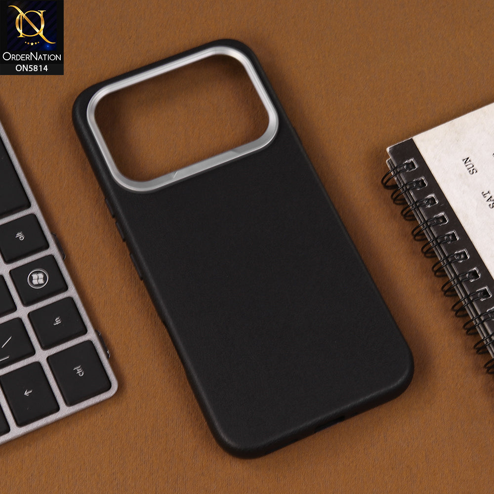 Infinix Note 60 Cover - Black - New Premium Soft TPU Leather Texture Slim Case