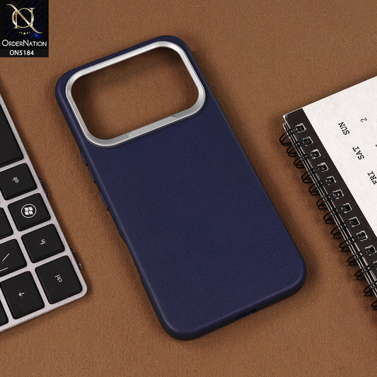 Infinix Note 60 Pro Cover - Blue - New Premium Soft TPU Leather Texture Slim Case