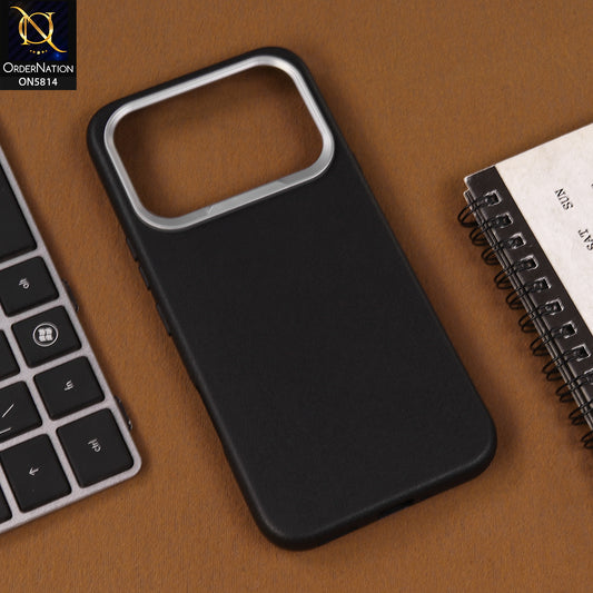 Tecno Spark 50 4G Cover - Black - New Premium Soft TPU Leather Texture Slim Case