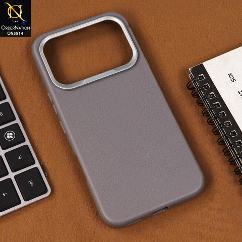 Tecno Spark 50 4G Cover - Gray - New Premium Soft TPU Leather Texture Slim Case