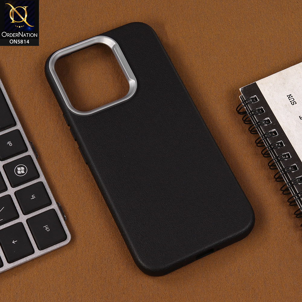 vivo V70 Elite Cover - Black - New Premium Soft TPU Leather Texture Slim Case