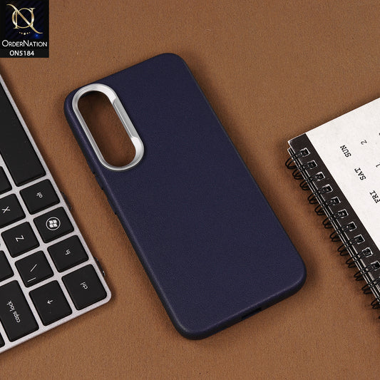 Vivo V70 FE Cover - Blue - New Premium Soft TPU Leather Texture Slim Case