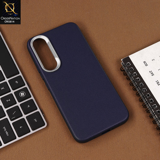 Vivo V70 FE Cover - Blue - New Premium Soft TPU Leather Texture Slim Case