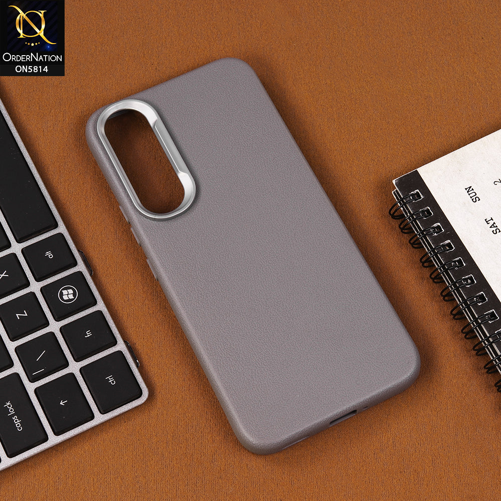 Vivo V70 FE Cover - Gray - New Premium Soft TPU Leather Texture Slim Case