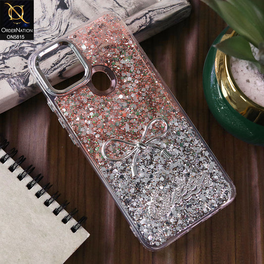 Oppo A16e Cover - Design4 -  Spiffy Dual Colour Queen Fine Quality Glitter Case (Glitter Doesn’t Move)
