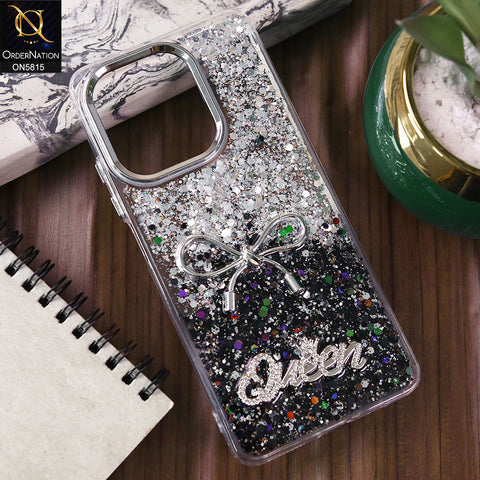 Oppo A5 Pro 5G Cover - Design3 -  Spiffy Dual Colour Queen Fine Quality Glitter Case (Glitter Doesn’t Move)