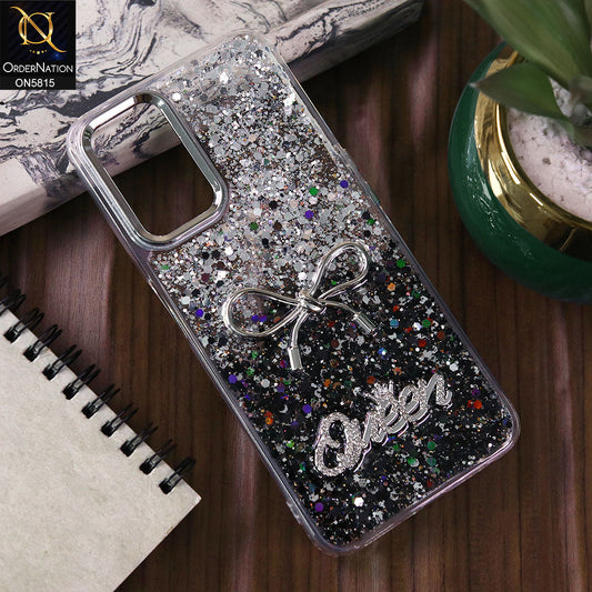 Oppo A36 Cover - Design3 -  Spiffy Dual Colour Queen Fine Quality Glitter Case (Glitter Doesn’t Move)