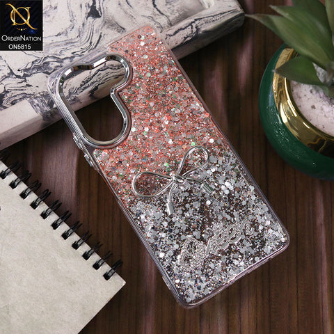 Tecno Camon 20 Pro Cover - Design4 -  Spiffy Dual Colour Queen Fine Quality Glitter Case (Glitter Doesn’t Move)