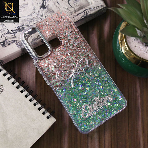 Infinix Hot 12 Play Cover - Design2 -  Spiffy Dual Colour Queen Fine Quality Glitter Case (Glitter Doesn’t Move)