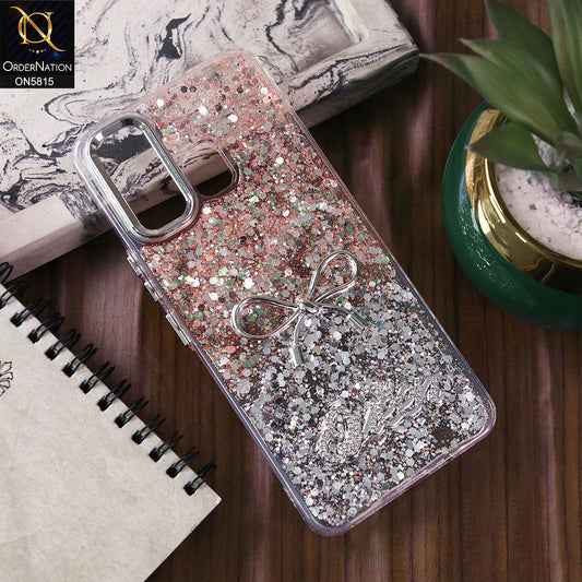 Infinix Hot 12 Play Cover - Design4 -  Spiffy Dual Colour Queen Fine Quality Glitter Case (Glitter Doesn’t Move)