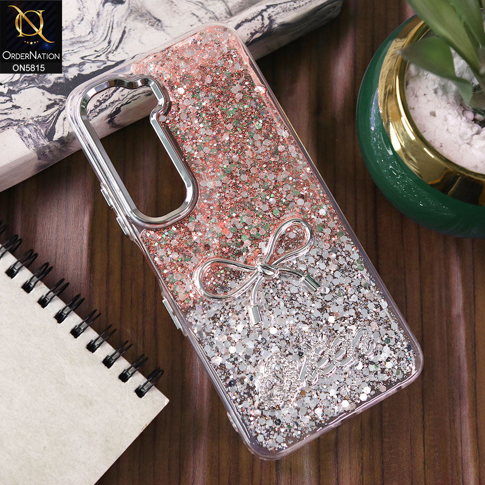 Infinix Hot 60i 4G Cover - Design4 -  Spiffy Dual Colour Queen Fine Quality Glitter Case (Glitter Doesn’t Move)