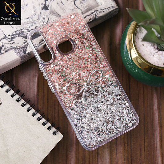 Infinix Hot 8 Cover - Design4 -  Spiffy Dual Colour Queen Fine Quality Glitter Case (Glitter Doesn’t Move)