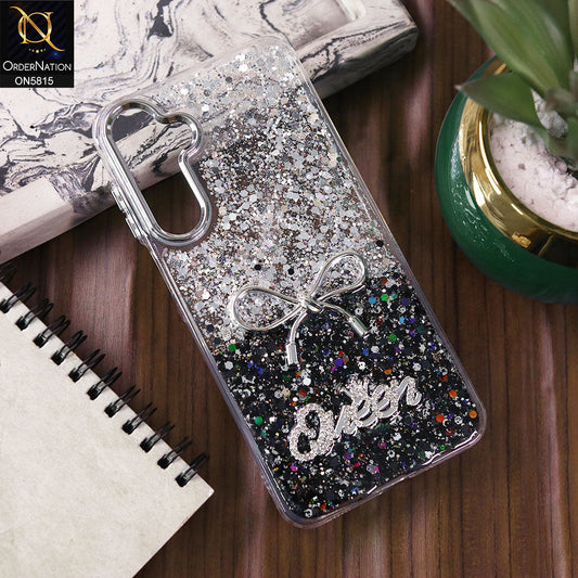 Samsung Galaxy A16 5G Cover - Design3 -  Spiffy Dual Colour Queen Fine Quality Glitter Case (Glitter Doesn’t Move)