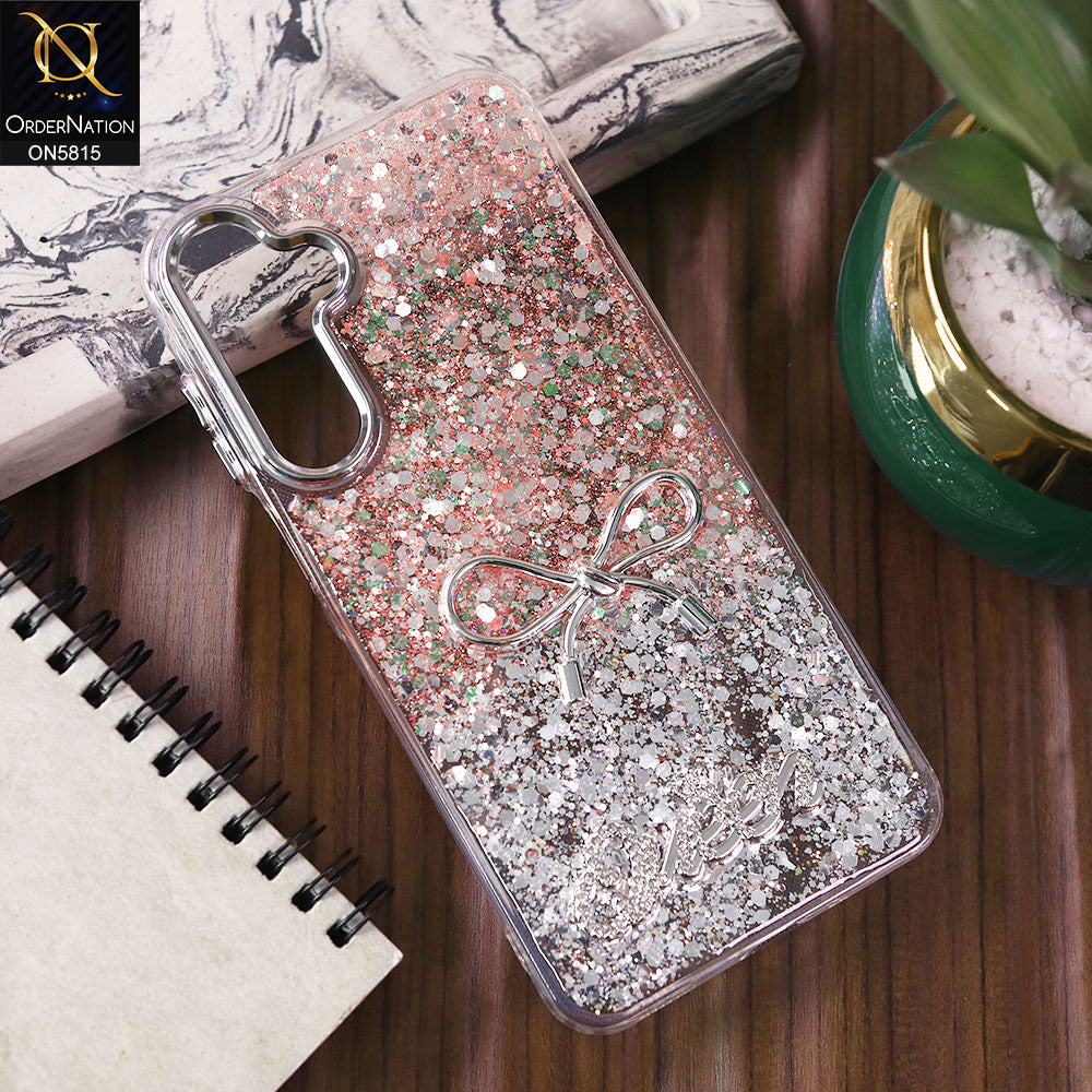 Samsung Galaxy A16 Cover - Design4 -  Spiffy Dual Colour Queen Fine Quality Glitter Case (Glitter Doesn’t Move)