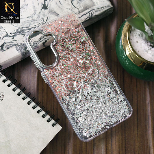 Samsung Galaxy A56 Cover - Design4 -  Spiffy Dual Colour Queen Fine Quality Glitter Case (Glitter Doesn’t Move)