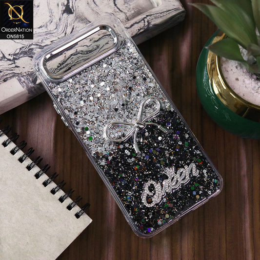 Infinix Smart 10 Plus  Cover - Design3 -  Spiffy Dual Colour Queen Fine Quality Glitter Case (Glitter Doesn’t Move)