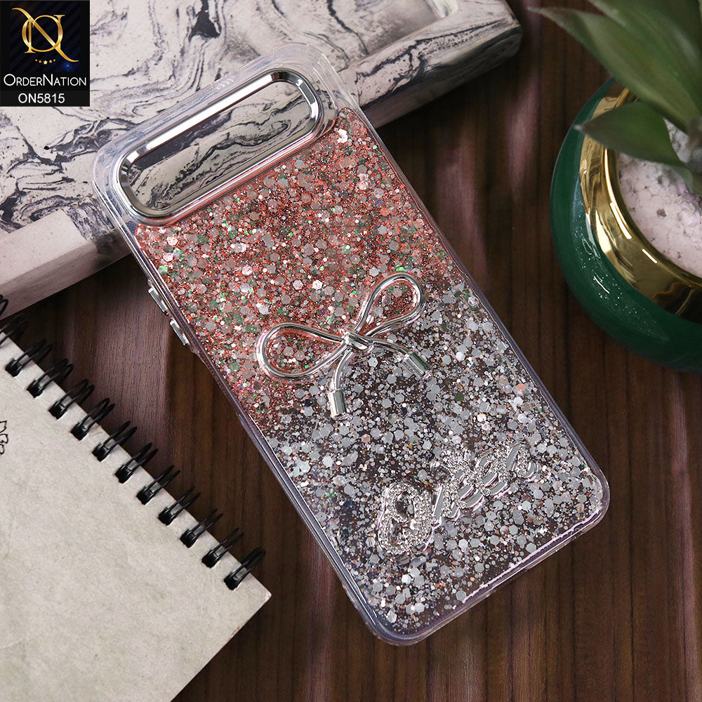 Infinix Smart 10 Plus  Cover - Design4 -  Spiffy Dual Colour Queen Fine Quality Glitter Case (Glitter Doesn’t Move)