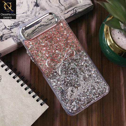 Infinix Smart 10 Plus  Cover - Design4 -  Spiffy Dual Colour Queen Fine Quality Glitter Case (Glitter Doesn’t Move)