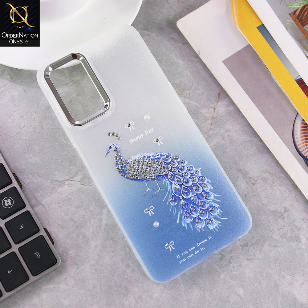 Oppo A76 Cover - Design2 - New Premium Beautiful Glitter Colours Tpu Protective Phone Case