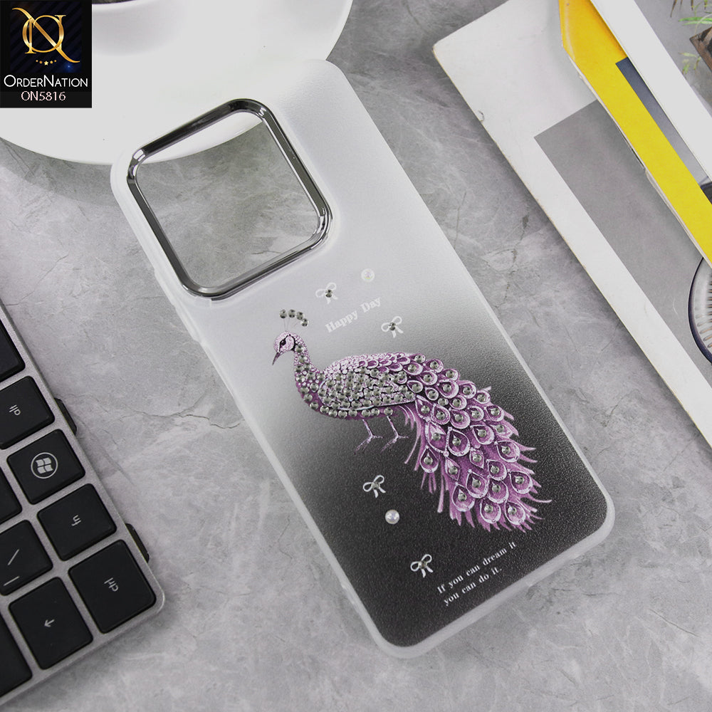 Realme C63 Cover - Design1 - New Premium Beautiful Glitter Colours Tpu Protective Phone Case