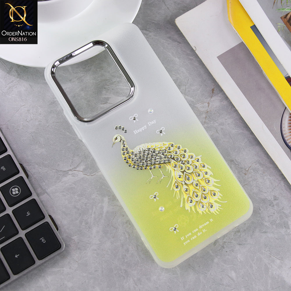 Realme C61 Cover - Design3 - New Premium Beautiful Glitter Colours Tpu Protective Phone Case