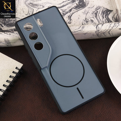 Tecno Camon 40 Pro Cover - Black - New Premium Quality Silicone MagSafe Case Slim Protective Back Cover