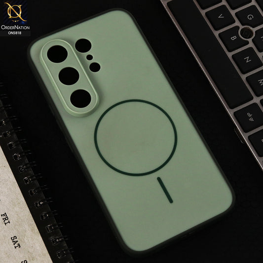 Tecno Camon 50 4G Cover  - Green - New Premium Quality Silicone MagSafe Case Slim Protective Back Cover