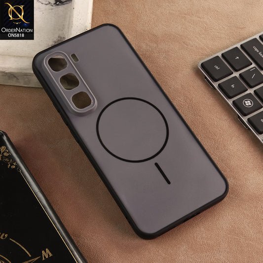 Infinix Hot 60 Pro Plus Cover - Black - New Premium Quality Silicone MagSafe Case Slim Protective Back Cover