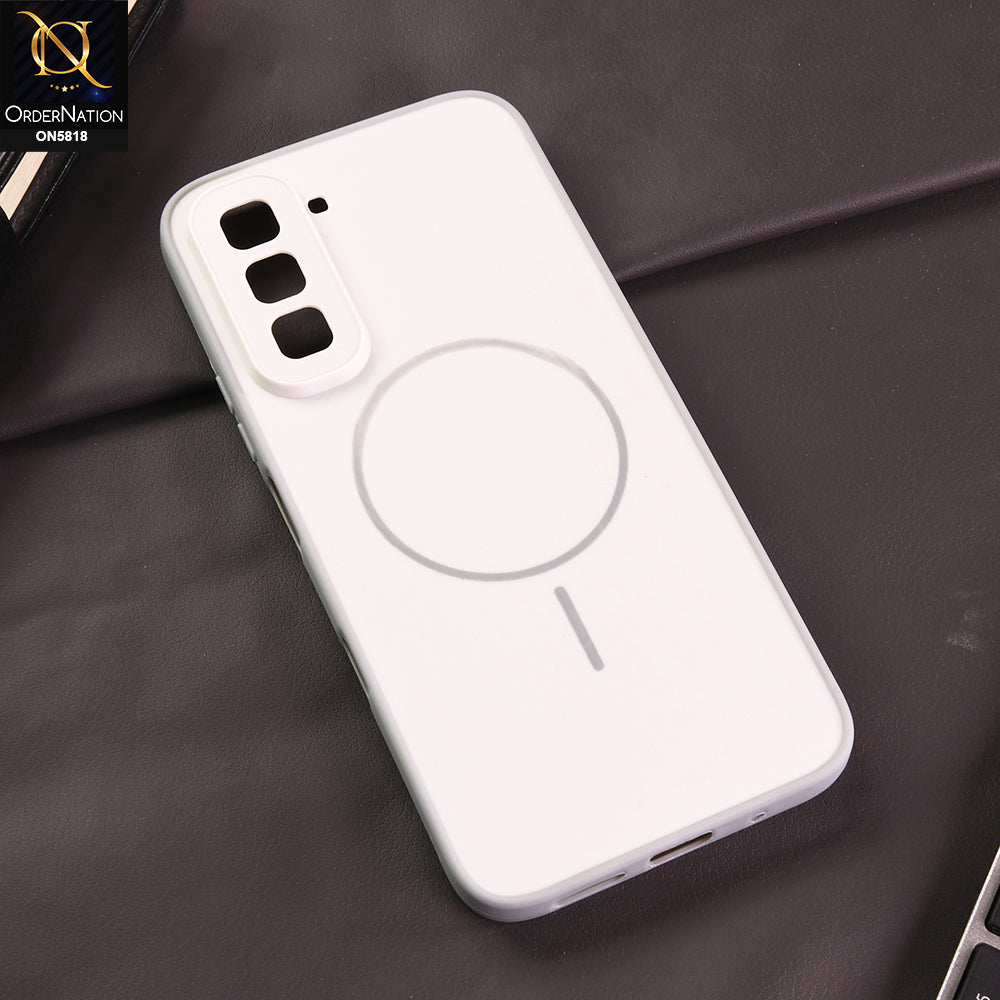 Infinix Hot 70 Cover -  Silver - New Premium Quality Silicone Case Slim Protective Back Cover
