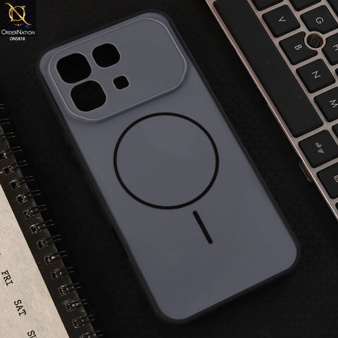 Infinix Note 60 Pro Cover  - Black - New Premium Quality Silicone MagSafe Case Slim Protective Back Cover