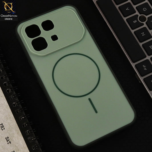 Infinix Note 60 Pro Cover  - Green - New Premium Quality Silicone MagSafe Case Slim Protective Back Cover
