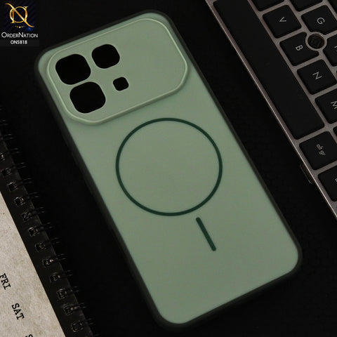 Infinix Note 60 Cover  - Green - New Premium Quality Silicone MagSafe Case Slim Protective Back Cover