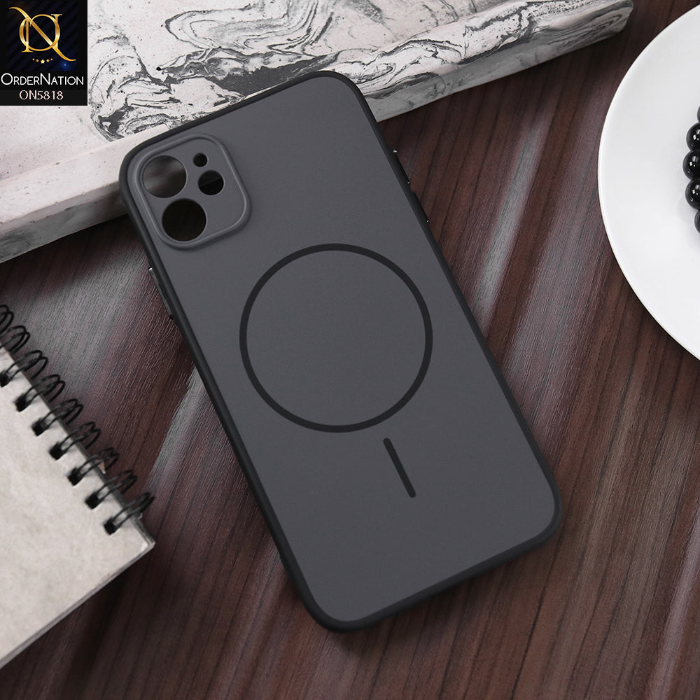 iPhone 11  Cover - Black - New Premium Quality Silicone MagSafe Case Slim Protective Back Cover