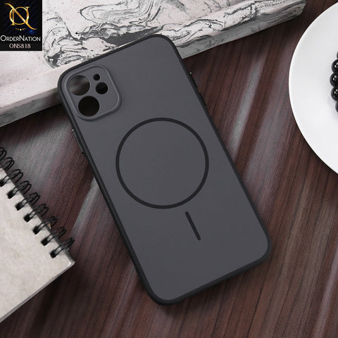 iPhone 11  Cover - Black - New Premium Quality Silicone MagSafe Case Slim Protective Back Cover