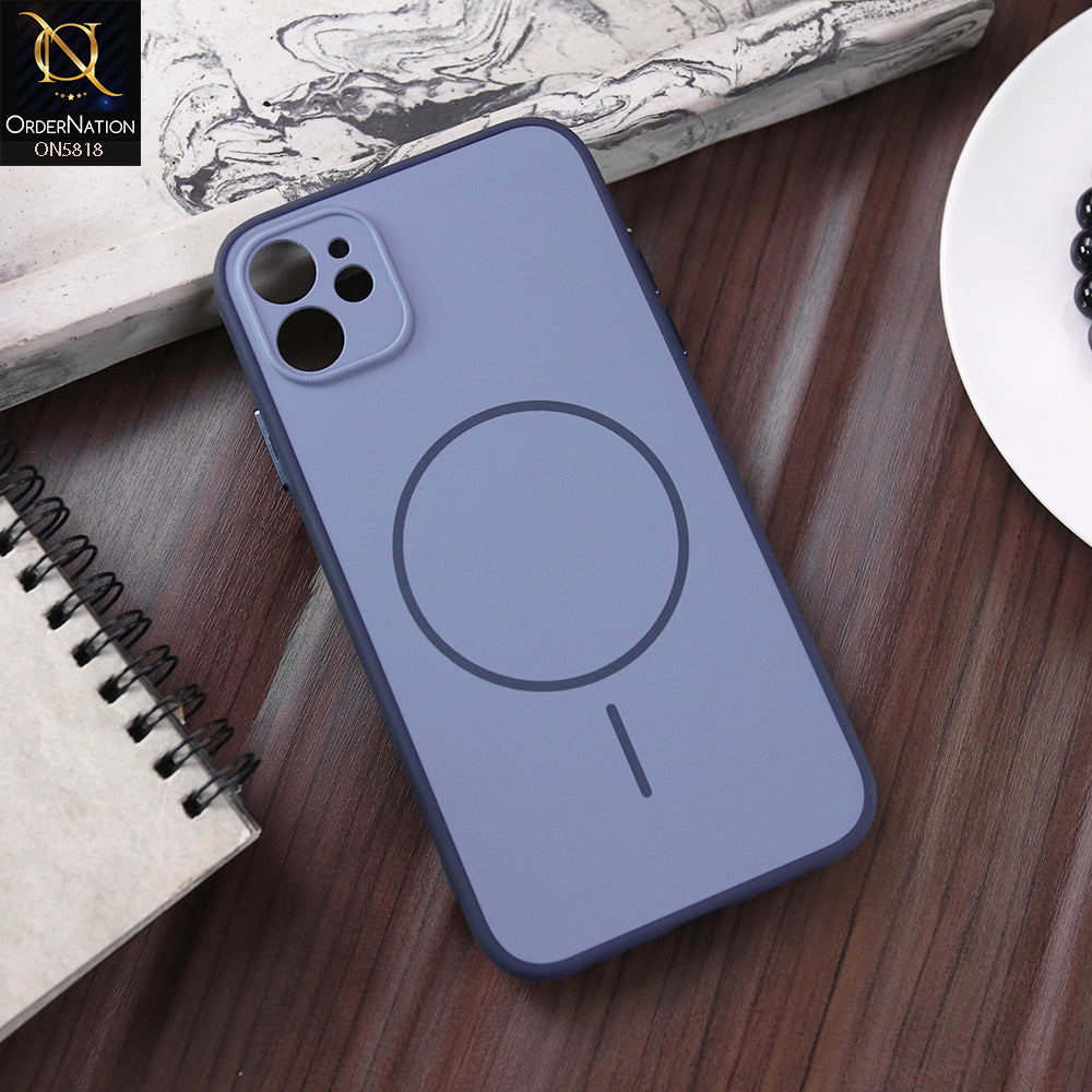 iPhone 11  Cover - Blue - New Premium Quality Silicone MagSafe Case Slim Protective Back Cover