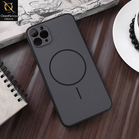 iPhone 11 Pro Max Cover - Black - New Premium Quality Silicone MagSafe Case Slim Protective Back Cover
