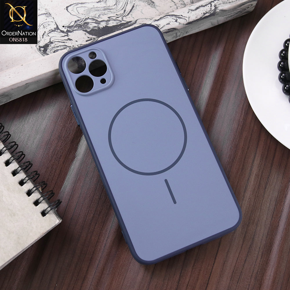 iPhone 11 Pro Max Cover - Blue - New Premium Quality Silicone MagSafe Case Slim Protective Back Cover