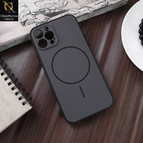 iPhone 12 Pro Cover - Black - New Premium Quality Silicone MagSafe Case Slim Protective Back Cover