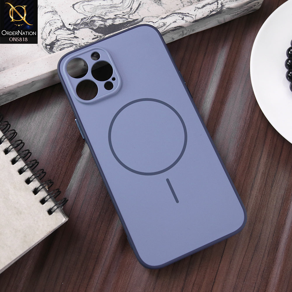 iPhone 12 Pro Max Cover - Blue - New Premium Quality Silicone MagSafe Case Slim Protective Back Cover