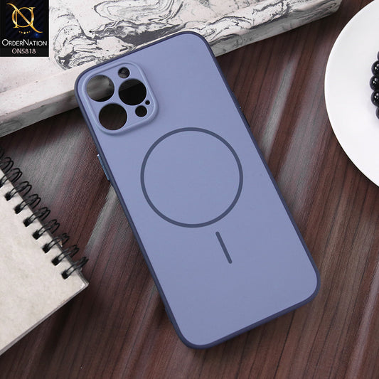 iPhone 12 Pro Max Cover - Blue - New Premium Quality Silicone MagSafe Case Slim Protective Back Cover