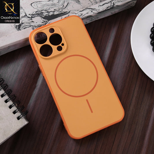 iPhone 13 Pro Cover - Orange - New Premium Quality Silicone MagSafe Case Slim Protective Back Cover