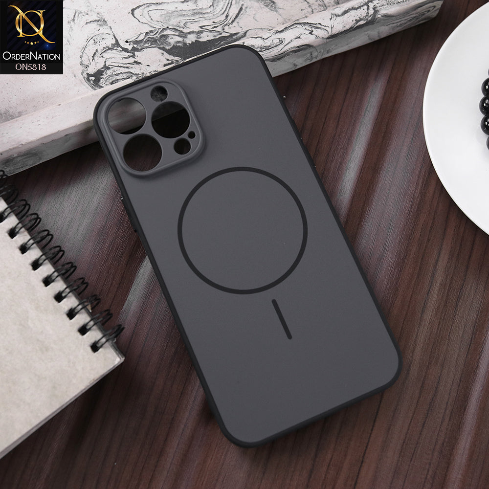iPhone 13 Pro Max Cover - Black - New Premium Quality Silicone MagSafe Case Slim Protective Back Cover
