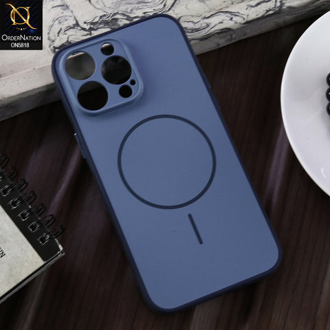 iPhone 15 Pro Max  Cover - Blue  - New Premium Quality Silicone MagSafe Case Slim Protective Back Cover