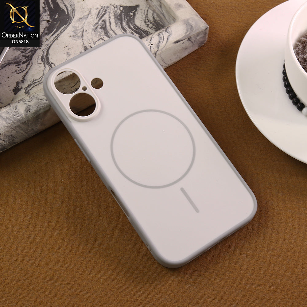 iPhone 16 Cover - Gray - New Premium Quality Silicone Case Slim Protective Back Cover